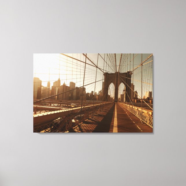 Brooklyn Bridge. Canvas Print (Front)