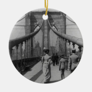 Brooklyn Bridge Ceramic Tree Decoration