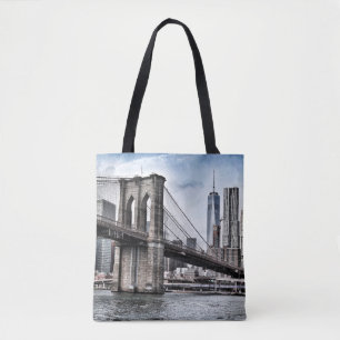 BROOKLYN BRIDGE DURING DAYTIME TOTE BAG