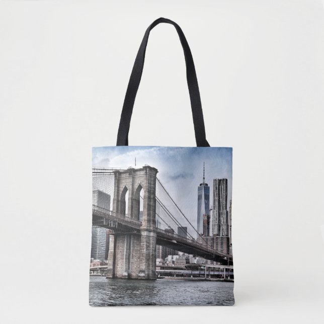 BROOKLYN BRIDGE DURING DAYTIME TOTE BAG (Front)