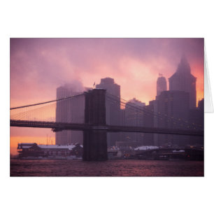 Brooklyn Bridge During Snowstorm