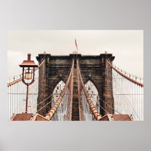 Brooklyn Bridge in New Yorkabstract, america, amer Poster