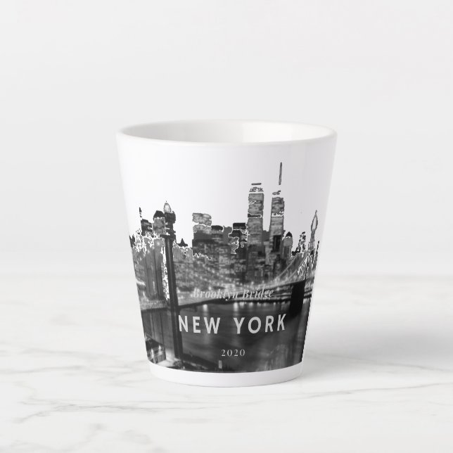 Brooklyn Bridge  Latte Mug (Front)