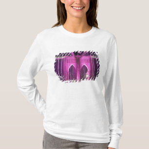 Brooklyn Bridge Lit Purple T-Shirt