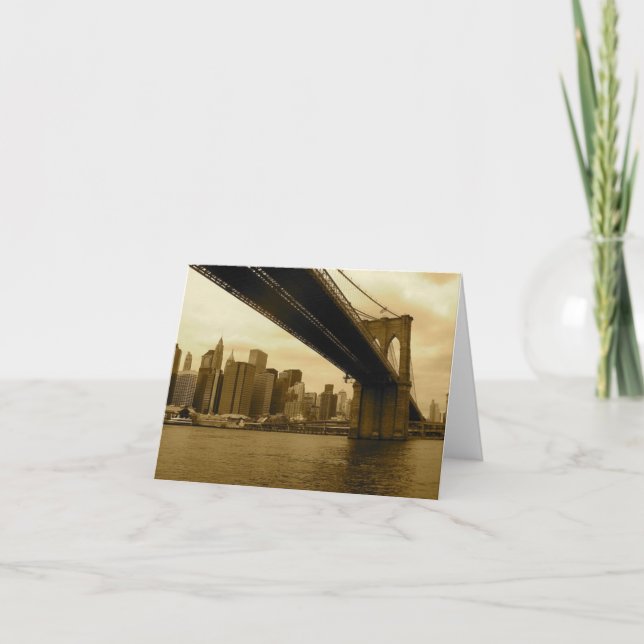Brooklyn Bridge/Manhattan Card (Front)