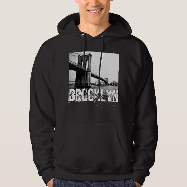 Brooklyn Bridge Men's Hoodie (Front)