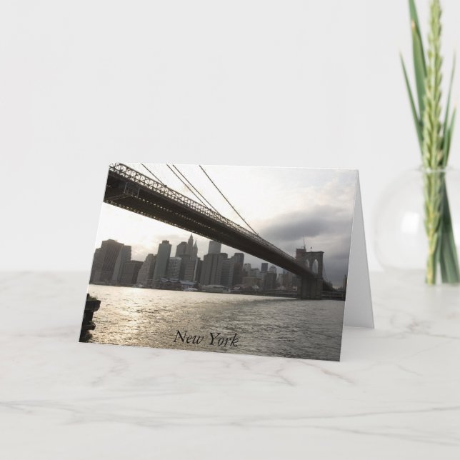 Brooklyn Bridge, New York Card (Front)