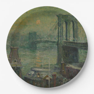 Brooklyn Bridge (New York City Landmark) (NYC) Paper Plate