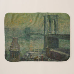 Brooklyn Bridge (New York City Landmark) (NYC) Sherpa Blanket