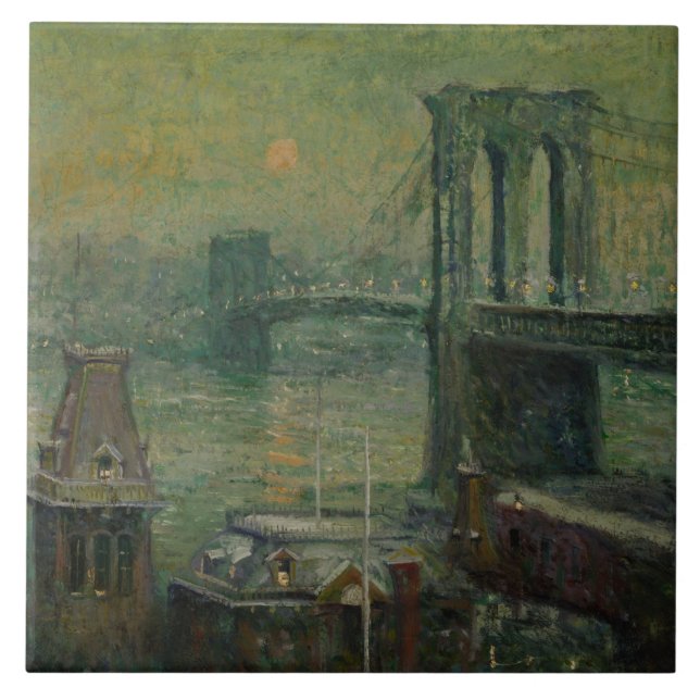 Brooklyn Bridge (New York City Landmark) (NYC) Tile (Front)