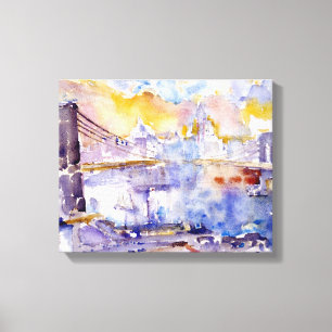 Brooklyn Bridge (New York City Landscape) Canvas Print