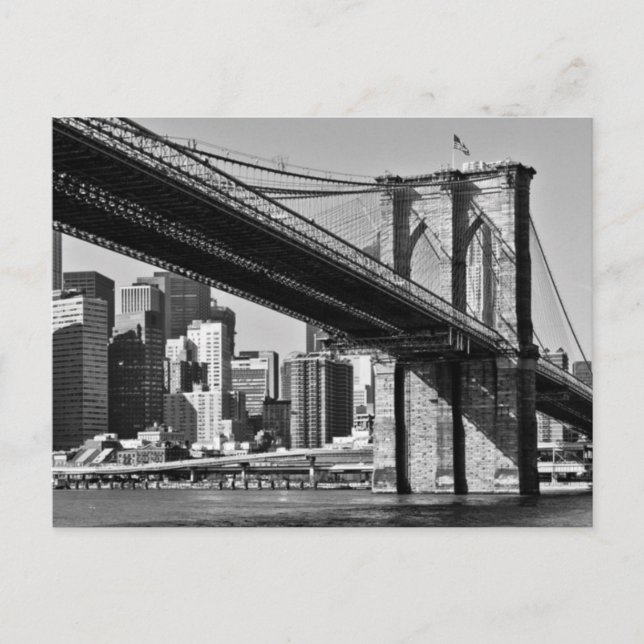 Brooklyn Bridge New York City Postcard (Front)