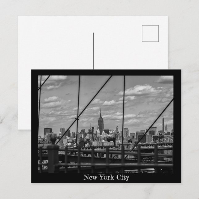 Brooklyn Bridge, New York City Postcard (Front/Back)