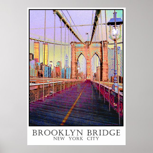 Brooklyn Bridge, New York City Poster (Front)