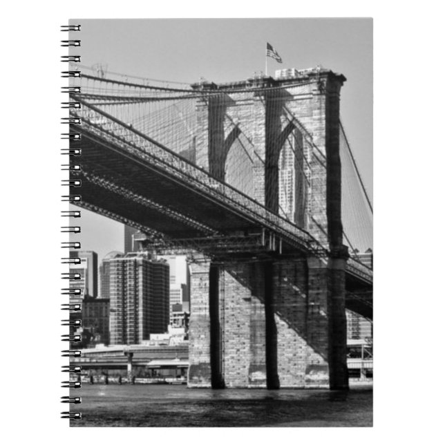 Brooklyn Bridge New York City Spiral Notebook (Front)