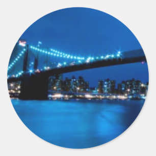 Brooklyn Bridge, New York Classic Round Sticker