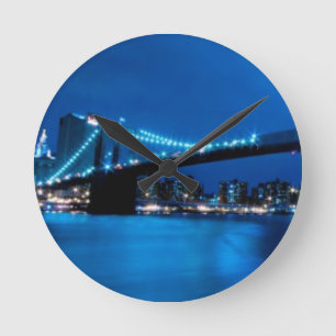 Brooklyn Bridge, New York Round Clock