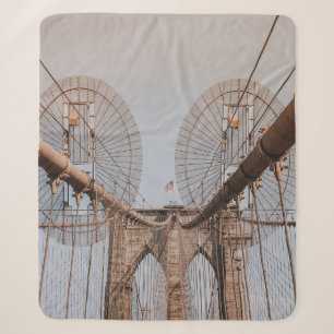BROOKLYN BRIDGE NEW YORK SHERPA BLANKET