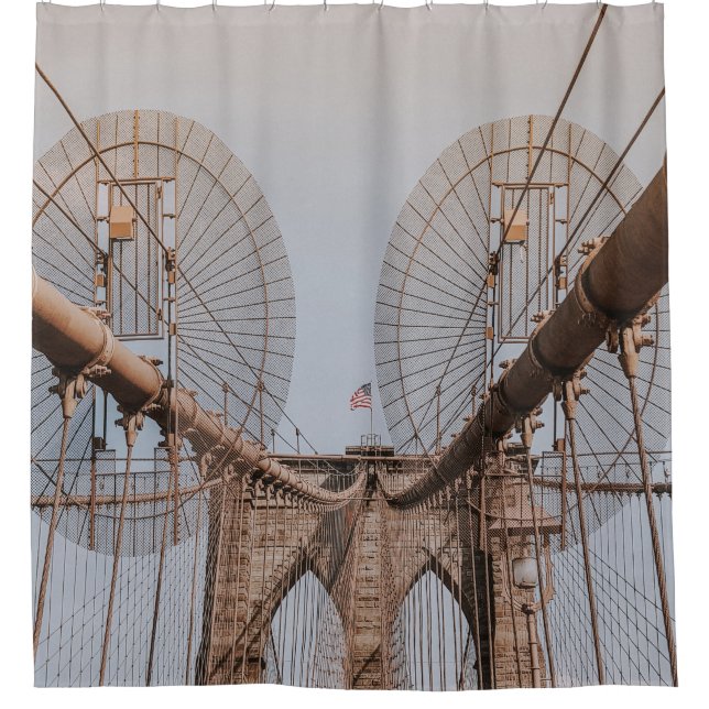 BROOKLYN BRIDGE NEW YORK SHOWER CURTAIN (Front)