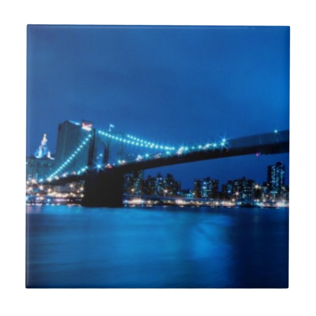 Brooklyn Bridge, New York Tile (Front)