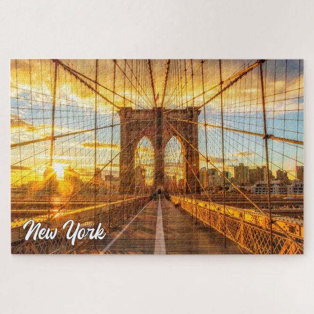 Brooklyn Bridge, New York, United States Jigsaw Puzzle (Horizontal)
