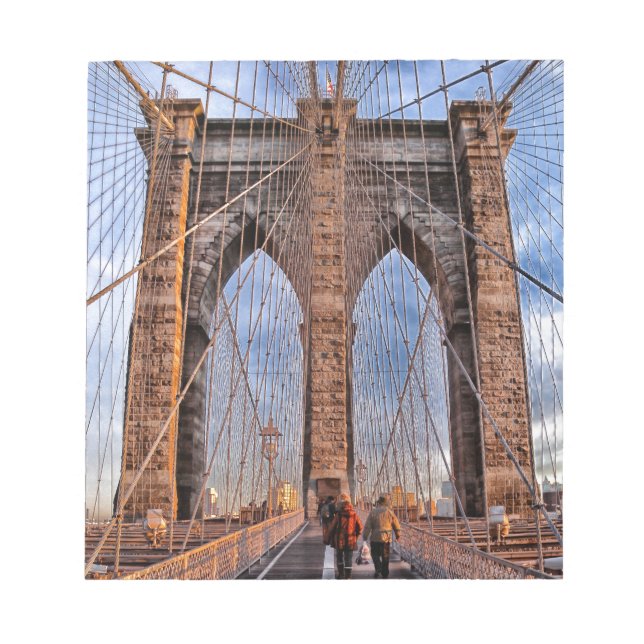 Brooklyn Bridge New York USA Notepad (Front)