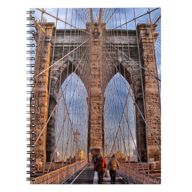 Brooklyn Bridge New York USA Spiral Notebook (Front)