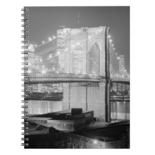 Brooklyn Bridge New York USA Spiral Notebook