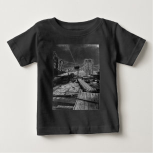 Brooklyn Bridge New York Vintage 1878 Photo Baby T-Shirt