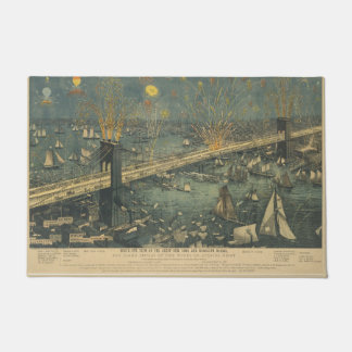 Brooklyn Bridge Opening Day Doormat