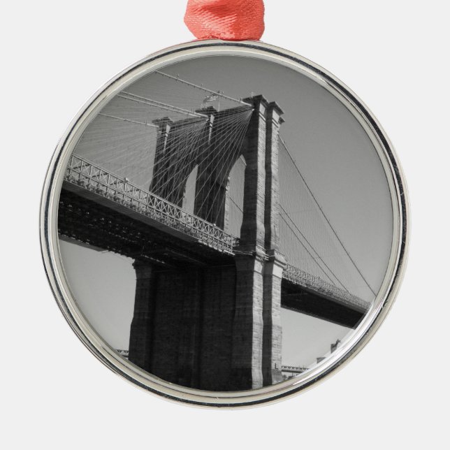 Brooklyn Bridge Photo Ornament (Front)
