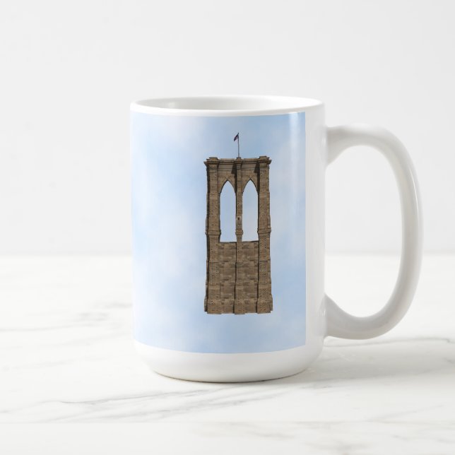 Brooklyn Bridge Pillar: 3D Model: Coffee Mug (Right)