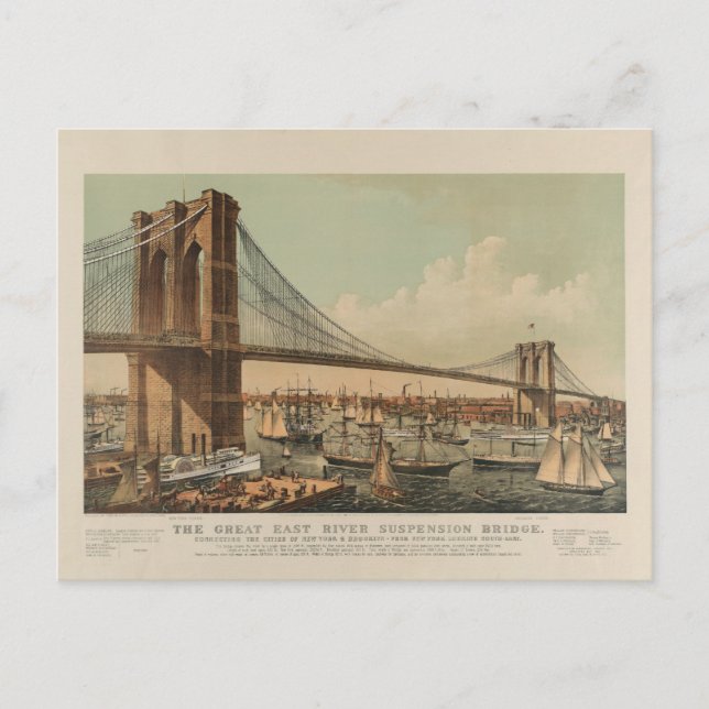 Brooklyn Bridge Postcard (Front)