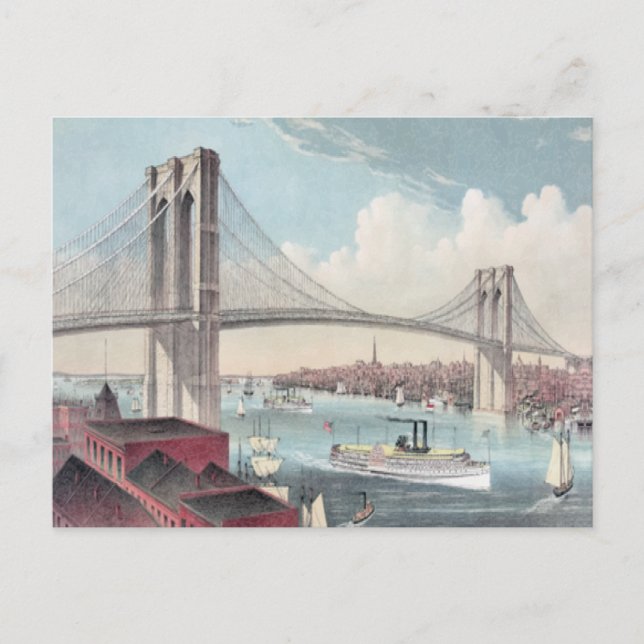 Brooklyn bridge postcard (Front)