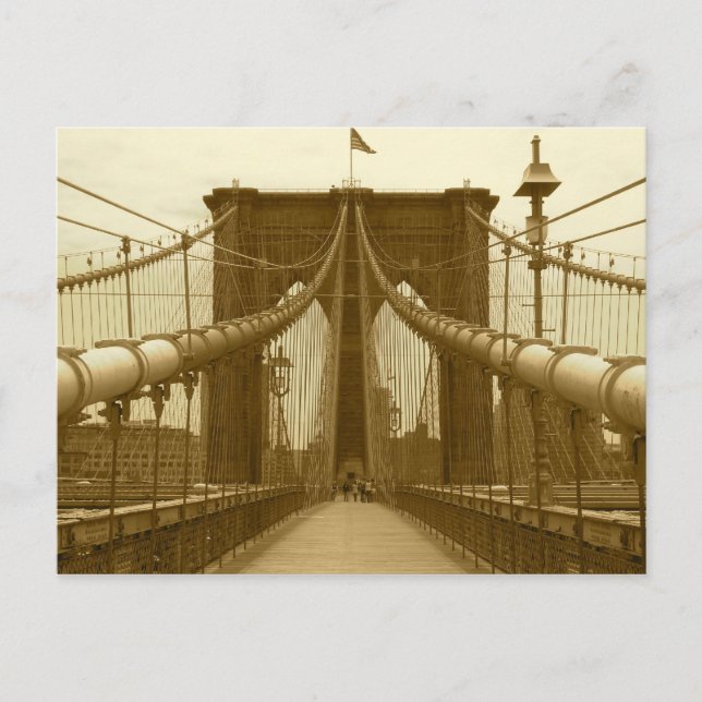 Brooklyn Bridge Postcard - New York City Postcard (Front)
