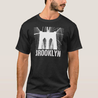 Brooklyn Bridge silhouette white T-Shirt