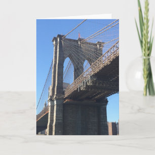 Brooklyn Bridge Sky New York City NYC Photography Card