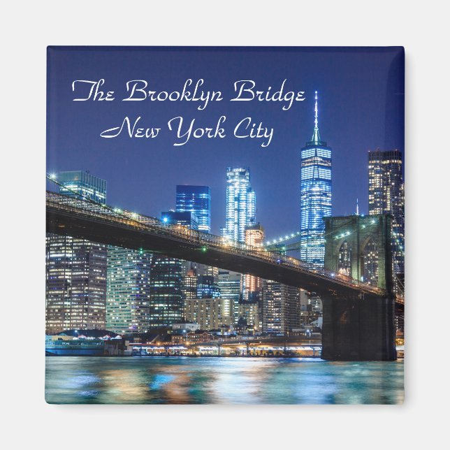 Brooklyn Bridge Skyline Magnet (Front)
