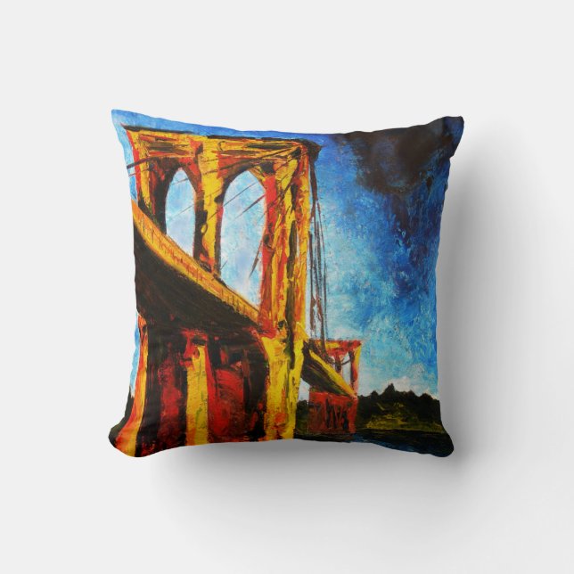 Brooklyn Bridge to Utopia 2009 Cushion (Front)