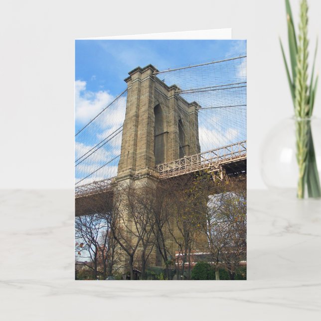 Brooklyn Bridge Tower Card (Front)
