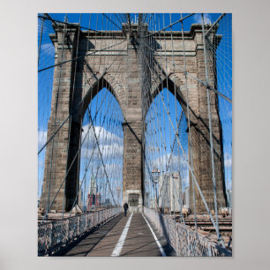 Brooklyn Bridge Walking Path Poster