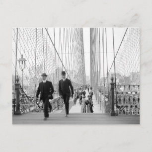 Brooklyn Bridge Walkway, 1905 Postcard