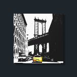 Brooklyn Bridge Yellow Taxi New York City Nyc Canvas Print<br><div class="desc">Brooklyn Bridge Yellow Taxi New York City Nyc Pop Art Canvas Art Print.</div>