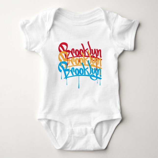 Brooklyn Colours Baby Bodysuit (Front)