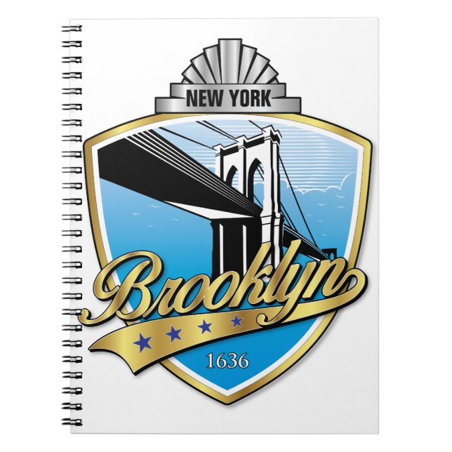 Brooklyn Design Gold Notebook (Front)