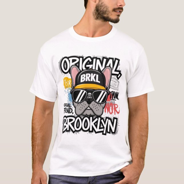 Brooklyn French Bulldog T-Shirt (Front)