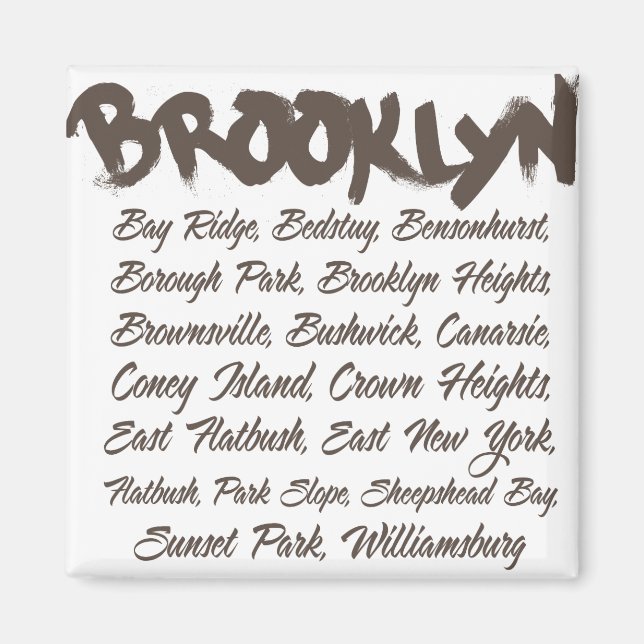 Brooklyn Hoods Magnet (Front)