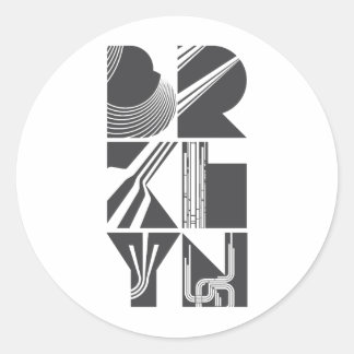 Brooklyn Lines Classic Round Sticker