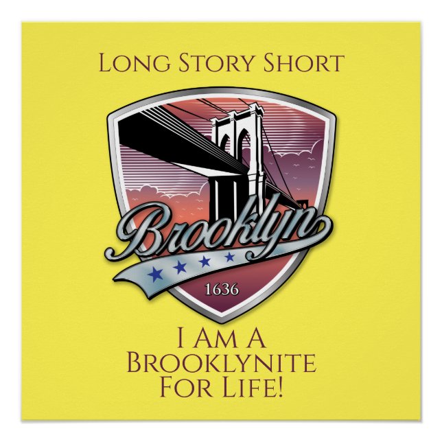 Brooklyn Logo Design Poster (Front)