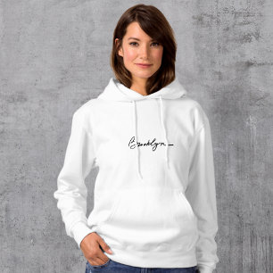 Brooklyn Logo Hoodie Simple & Stylish Sweatshirt